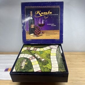 Karafe Wine Tasting Board Game 1980s‎ Complete Unused Adult Party Trivia